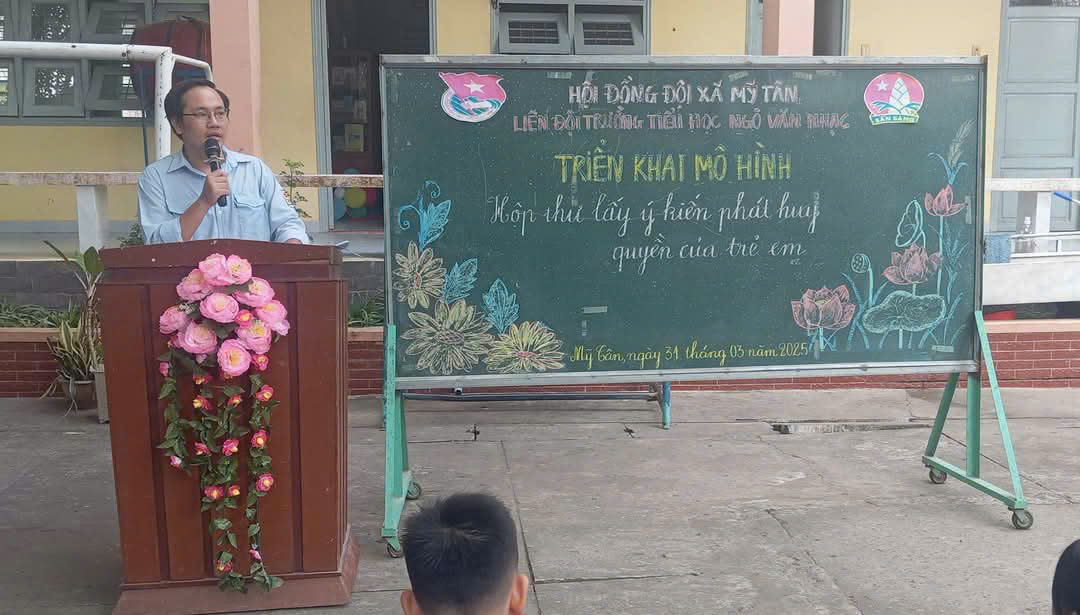 RA MẮT MÔ HÌNH “HỘP THƯ LẤY Ý KIẾN, PHÁT HUY QUYỀN CỦA TRẺ EM”